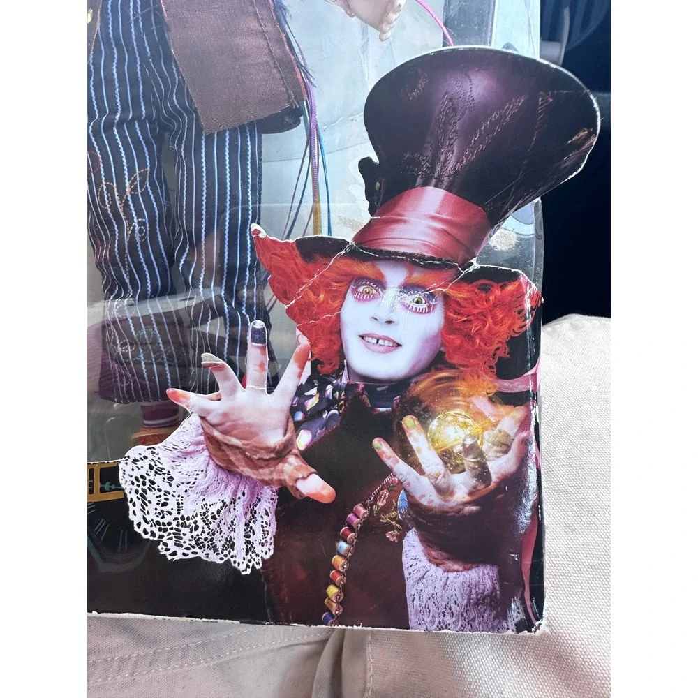 Disney Alice Through the Looking Glass Mad Hatter Doll Johnny Depp 2016 New Box